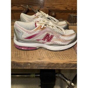 New Balance Womens 560 N Fuse Running Shoes White Silver Pink WR560WP Size 9.5 B